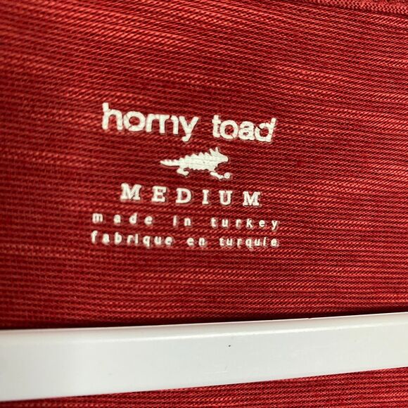 Horny Toad Long Sleeve Scoop Neck Henley Red Womens M - Picture 4 of 9